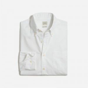 J.Crew Secret Wash cotton poplin shirt White Outlet | 92XNMCFTW