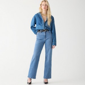 J.Crew Slim wide-leg jean Hillside Wash Online | 82CUXHJQL