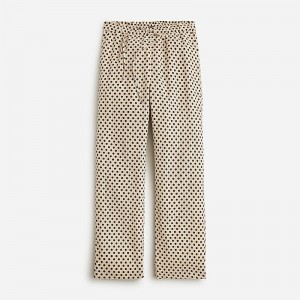 J.Crew Soleil pant in striped linen Toasted Cream Online | 82HDPVZIR