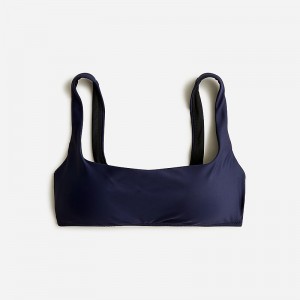 J.Crew Squareneck bikini top Navy Outlet | 90GAENZHJ