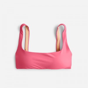 J.Crew Squareneck bikini top Tea Rose Factory Outlet | 53HDGTVZA