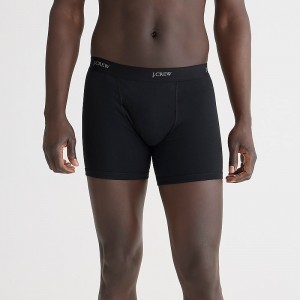 J.Crew Stretch 3" boxer briefs Black USA | 18AEONDPX