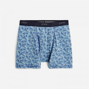 J.Crew Stretch 4" boxer briefs Meadow Floral Blues Outlet | 97WYXOJMP