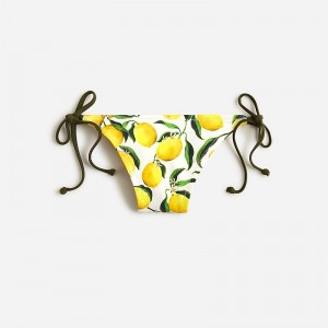 J.Crew String hipster bikini bottom in stripe Yellow Multi Outlet | 91JIADQYT