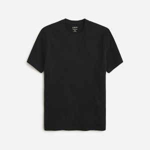 J.Crew Sueded cotton T-shirt Black Outlet Online | 72XIUDWQY