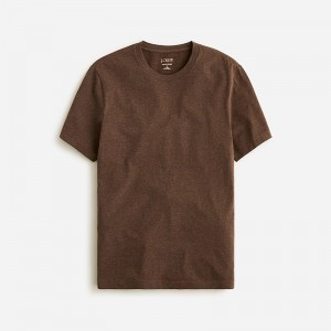 J.Crew Sueded cotton T-shirt Hthr Dark Coffee Clearance | 43SDWBGRE