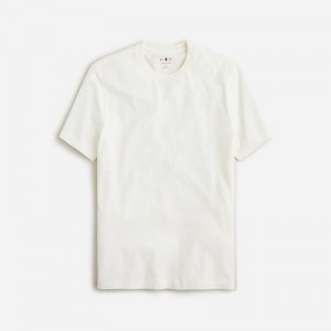 J.Crew Sueded cotton T-shirt Ivory Sale | 20WVGETFZ