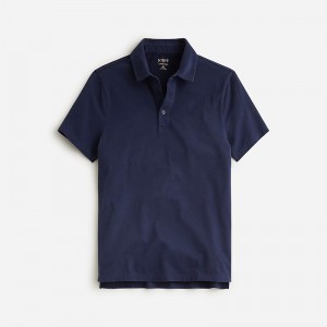 J.Crew Sueded cotton polo shirt Ultramarine Factory Promo | 65XWRFLKO