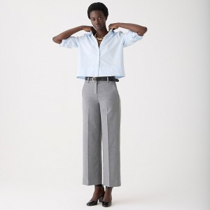 J.Crew Sydney wide-leg pant in four-season stretch Hthr Graphite Outlet | 94BFNTHCU