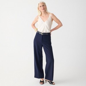 J.Crew Sydney wide-leg pant in four-season stretch Navy USA | 15OHXPITY