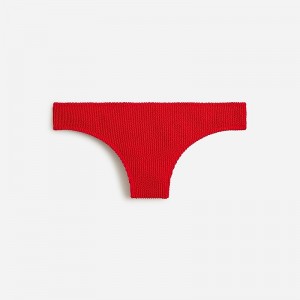 J.Crew Textured hipster full-coverage bikini bottom Venetian Red Outlet Online | 76RVJLEQM