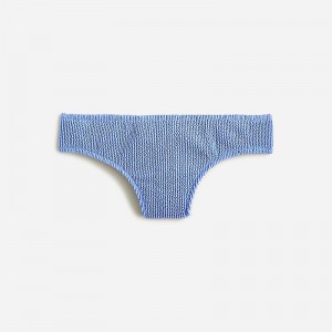 J.Crew Textured hipster full-coverage bikini bottom Bright Peri Clearance | 38VLUYCMO