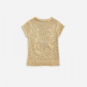 J.Crew Textured sweater-tee Sunkissed Khaki Clearance | 47EVFUCYA