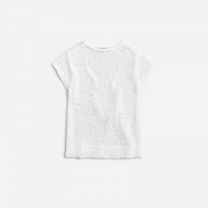 J.Crew Textured sweater-tee White Outlet | 97OAVGTIL