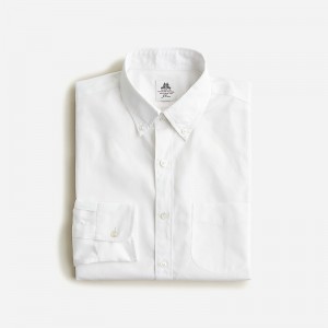 J.Crew Thomas Mason® for J.Crew washed poplin shirt Tm True White Poplin Clearance | 38XHILFOY