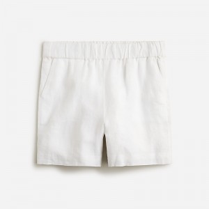 J.Crew Tropez short in linen White Outlet | 92MSVHNLP