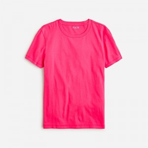 J.Crew Vintage jersey classic-fit crewneck T-shirt Raspberry Sherbet Outlet Online | 78FQCVDNY