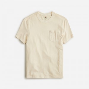 J.Crew Vintage-wash cotton T-shirt Natural Factory Outlet | 59DVEFGKC