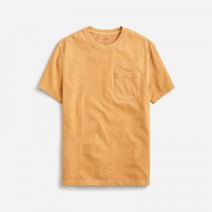 J.Crew Vintage-wash cotton T-shirt Vintage Gold Factory Outlet | 51MHWIYFU