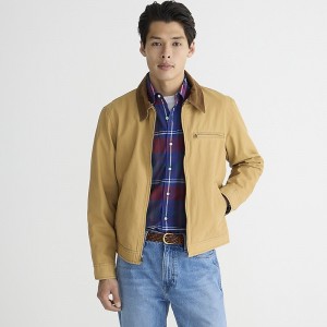 J.Crew Wallace & Barnes lightweight canvas work jacket Iced Coffee Clearance | 42DKHGAEL