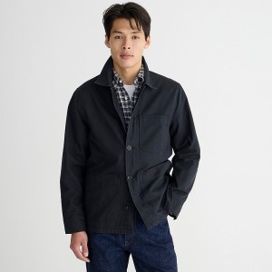 J.Crew Wallace & Barnes lightweight twill chore jacket Black Factory Outlet | 51ACLJQSF