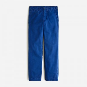 J.Crew Wallace & Barnes selvedge officer chino pant French Worker Blue Online | 01TCKGEMV