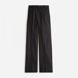 J.Crew Wide-leg essential pant in city twill Black Factory Outlet | 54WEQRKOG