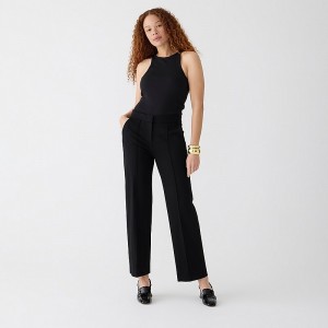 J.Crew Wide-leg pant in Italian ponte Black Online | 86OLDQZXH