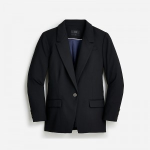 J.Crew Willa blazer in Italian city wool blend Black Factory Outlet | 51OZQDLEG