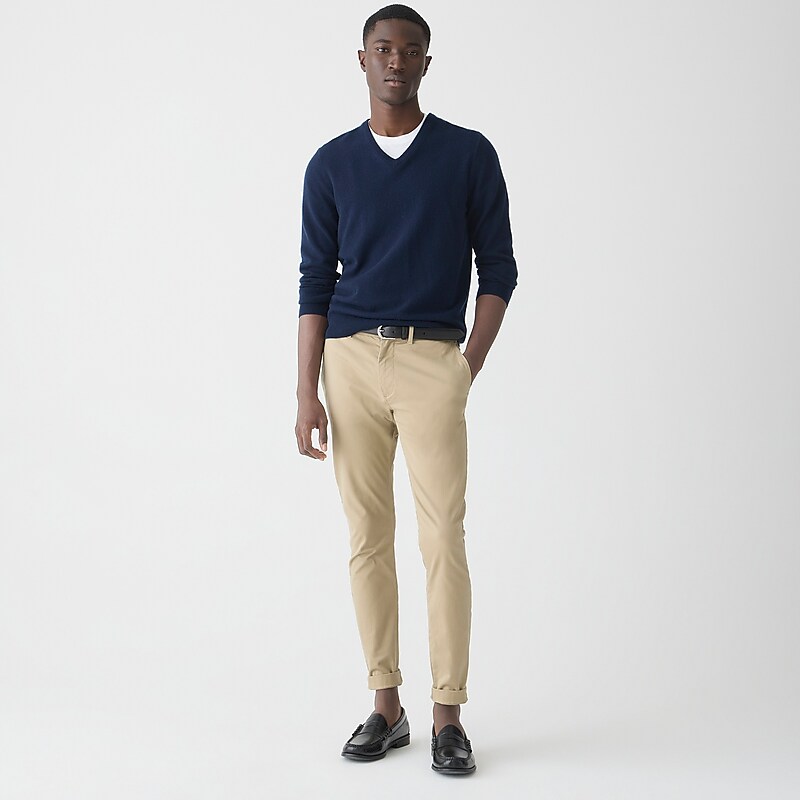 J.Crew 250 skinny-fit pant in stretch chino Khaki USA | 12TPFHBCE