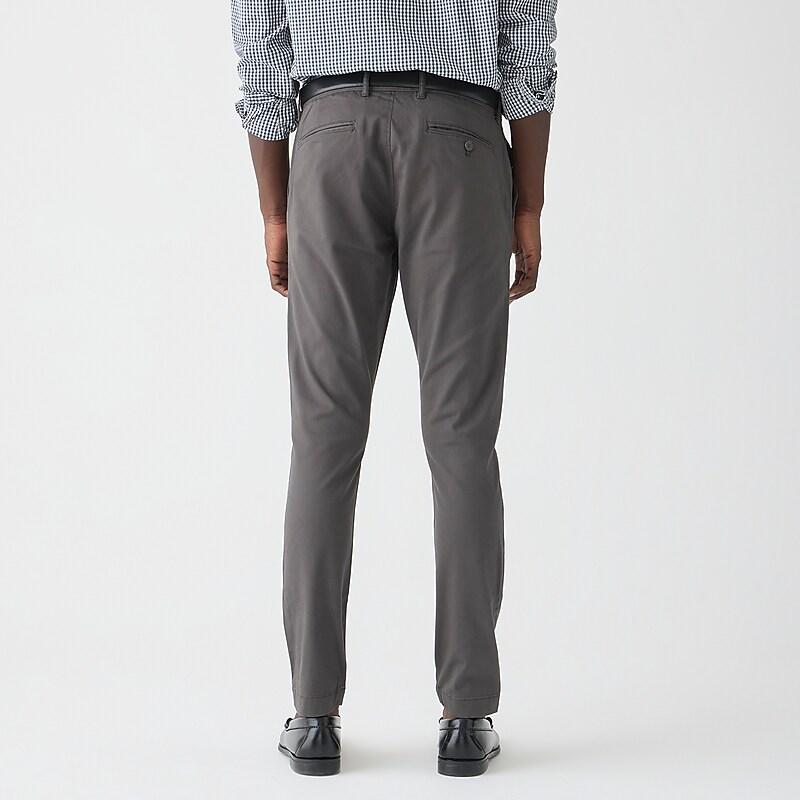 J.Crew 250 skinny-fit pant in stretch chino Onyx Grey Factory Outlet | 52IDFJRZO