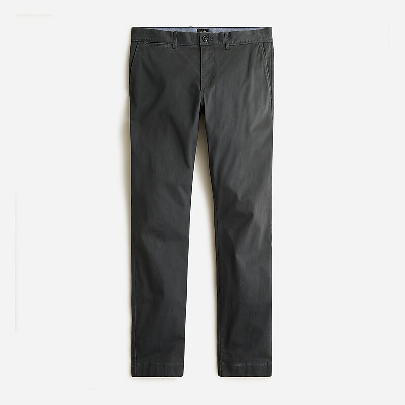 J.Crew 250 skinny-fit pant in stretch chino Onyx Grey Factory Outlet | 52IDFJRZO