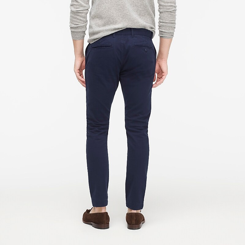 J.Crew 250 skinny-fit pant in stretch chino Navy Sale | 20FCTJPOG