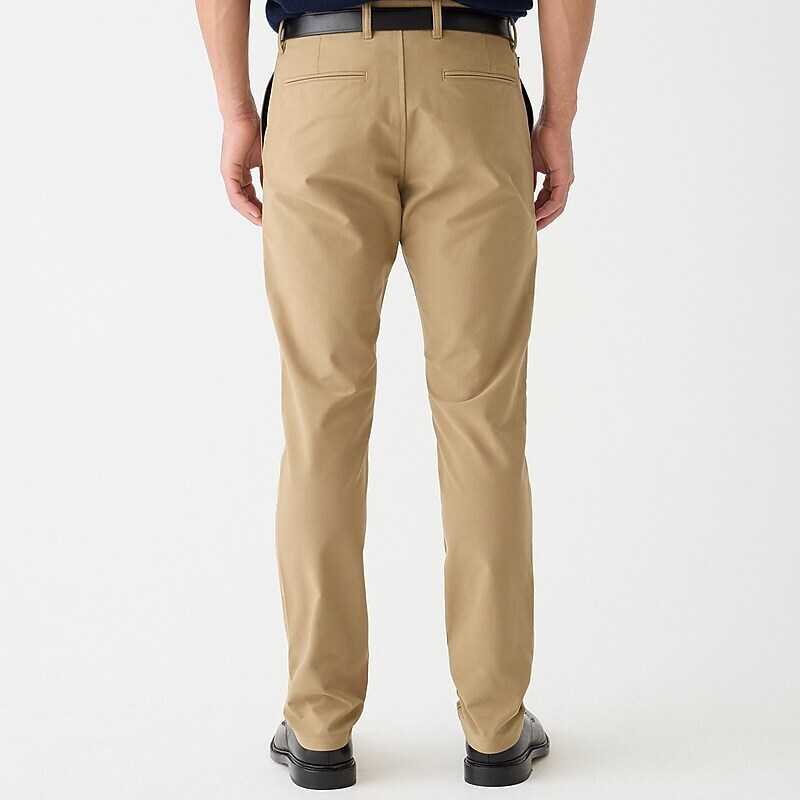 J.Crew 484 Slim-fit midweight tech pant Dark Driftwood Outlet Online | 79PEQJUFK