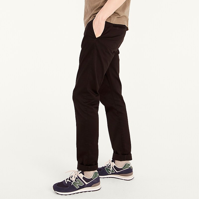 J.Crew 484 Slim-fit stretch chino pant Black Outlet | 90MEJKFCR