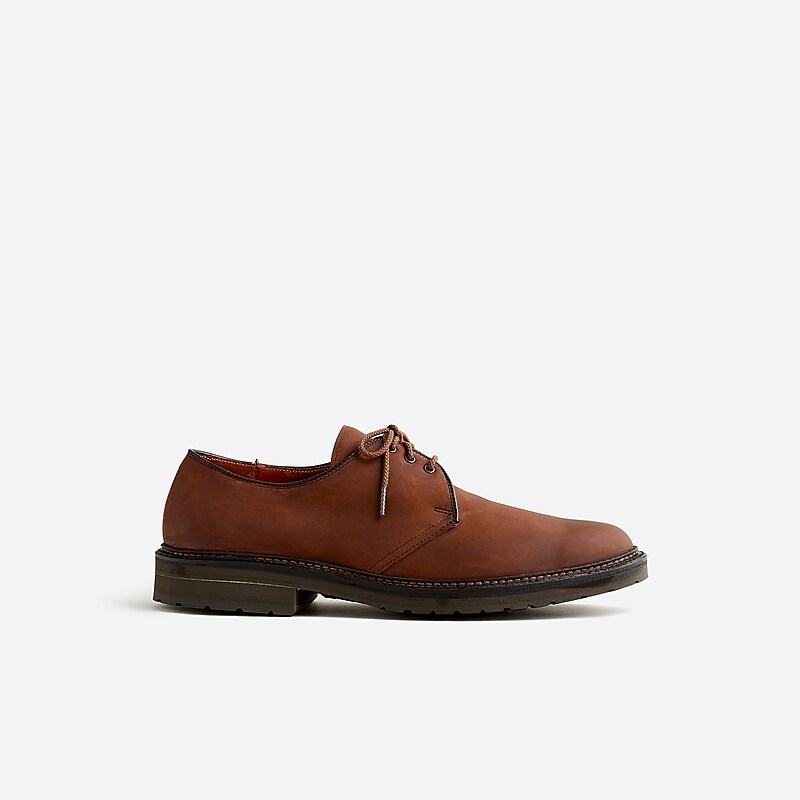 J.Crew Alden® for J.Crew Dutton bluchers in nubuck Tobacco Oiled USA | 16SGBDQWH