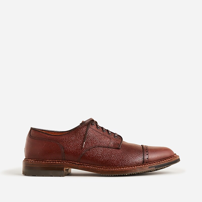 J.Crew Alden® for J.Crew cap-toe bluchers Brown Scotch Grain Clearance | 41ILHGPRO