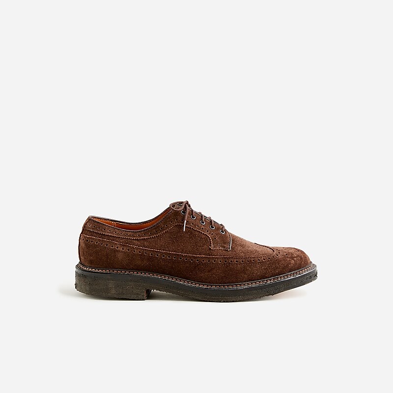 J.Crew Alden® for J.Crew suede longwing bluchers Humus Clearance | 39EYRKXMP