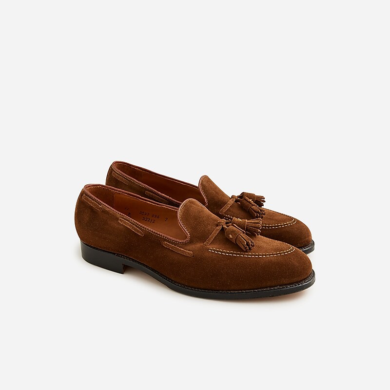 J.Crew Alden® for J.Crew suede tassel loafers Snuff Suede Online | 09WHSFBTV