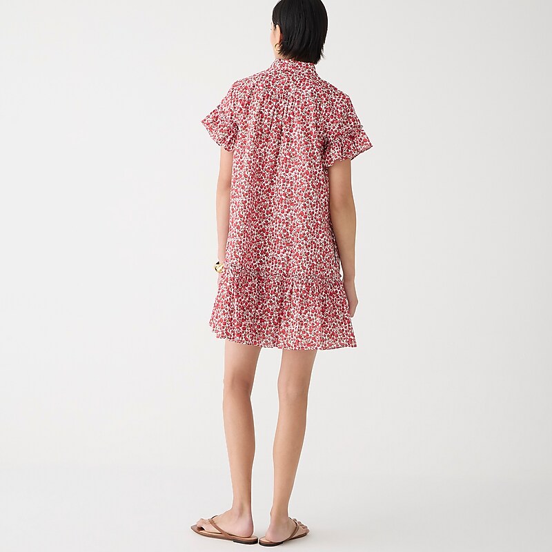 J.Crew Amelia shirtdress in Liberty® Eliza's Red fabric Elizas Red Factory Outlet | 59JZKFPGQ