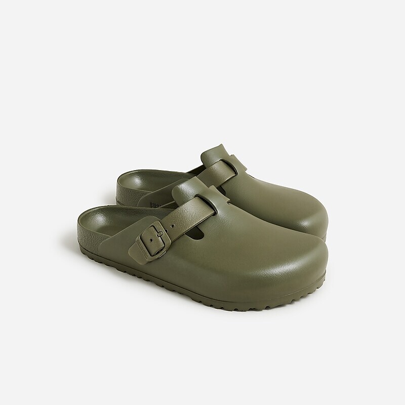 J.Crew Birkenstock® Boston EVA sandals Khaki Eva Outlet | 96DKNTAUS