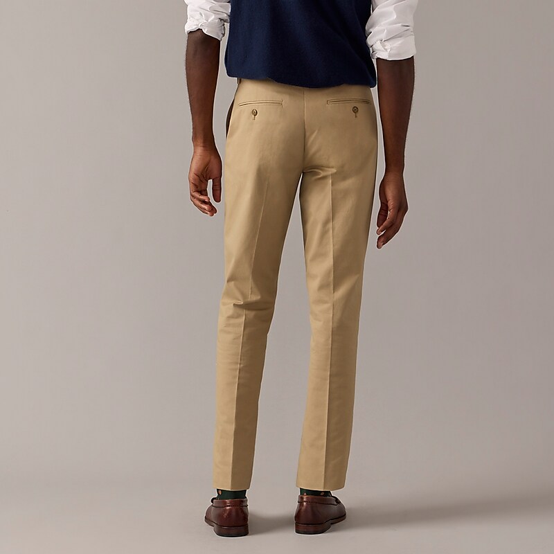 J.Crew Bowery dress pant in stretch chino Khaki Online | 85GAXQMRS