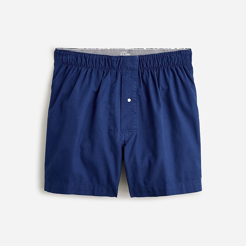 J.Crew Boxer shorts in Broken-in organic cotton oxford Twilight Navy Online | 87QVMKYPD