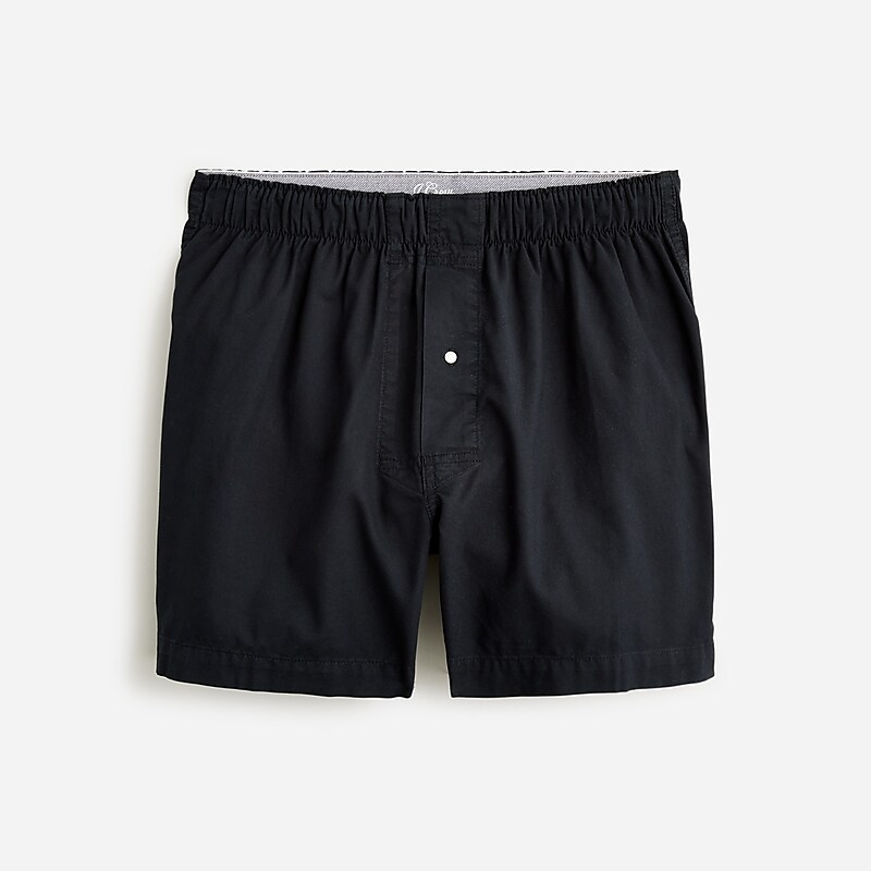 J.Crew Boxer shorts in Broken-in organic cotton oxford Black Clearance | 40ZBWXEHV