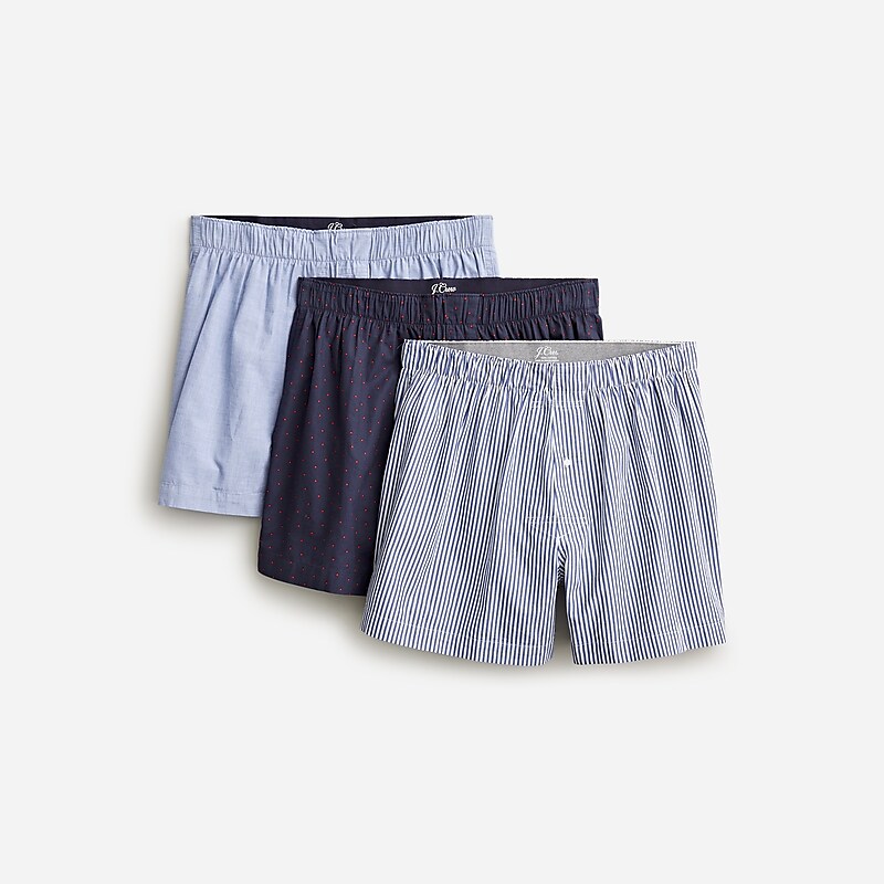 J.Crew Boxers three-pack Classic Multi Pack Navy Factory Promo | 68XKGIRVW