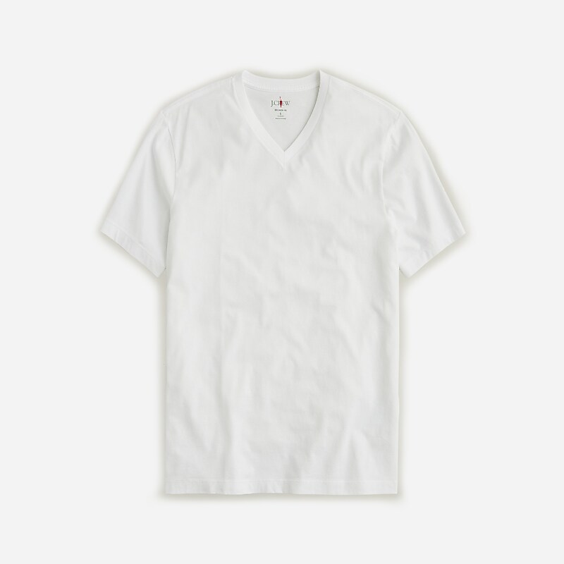 J.Crew Broken-in V-neck T-shirt White Outlet | 91WZQPECG