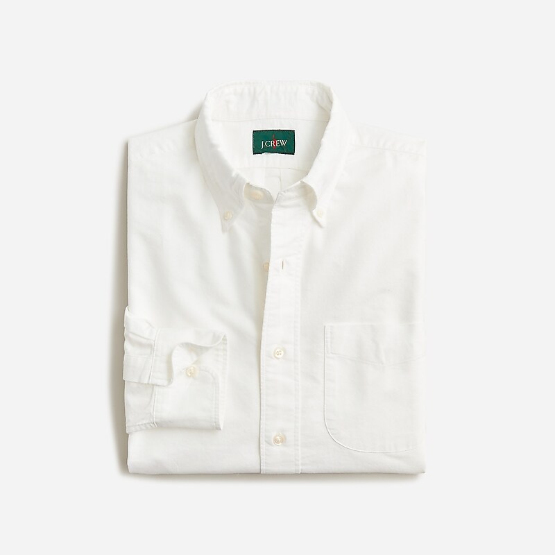 J.Crew Broken-in organic cotton oxford shirt White Factory Outlet | 50UYAOBGX