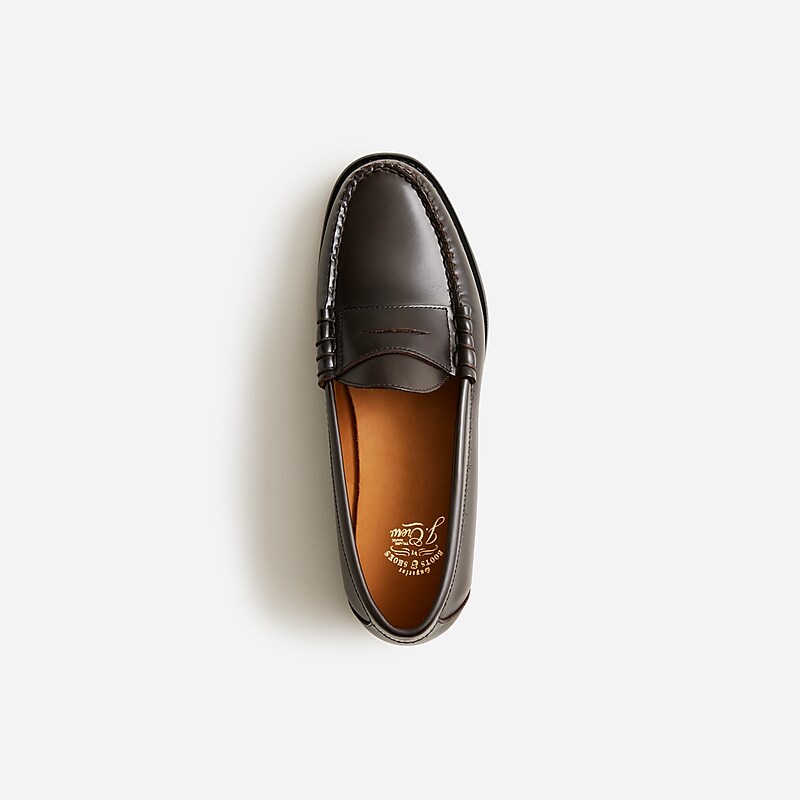 J.Crew Camden loafers in leather Dress Brown Clearance | 45FPUTEJL