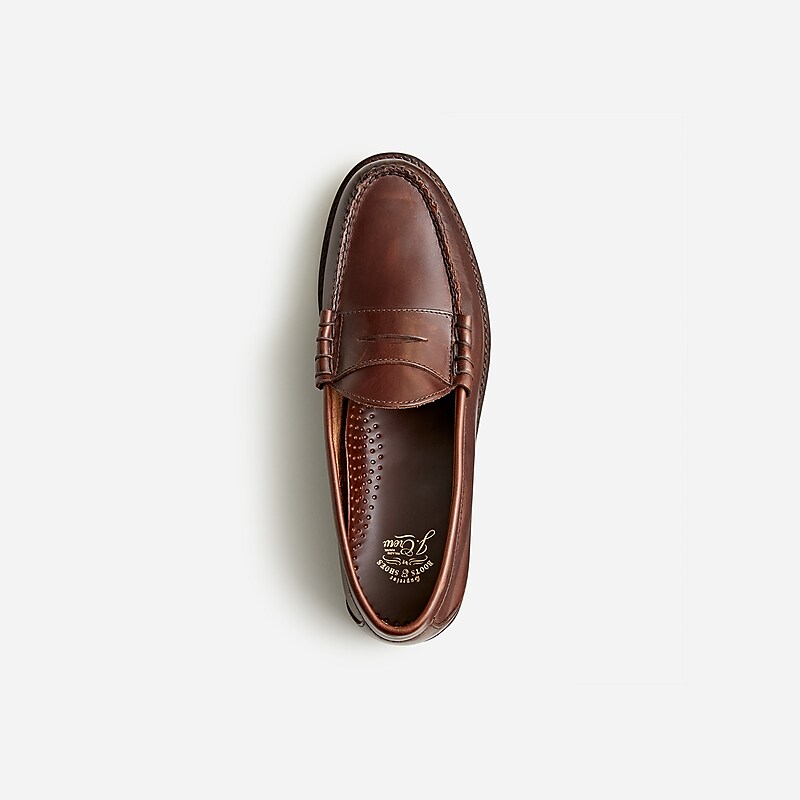 J.Crew Camden loafers with leather soles Whiskey Online | 01QFHVLAB