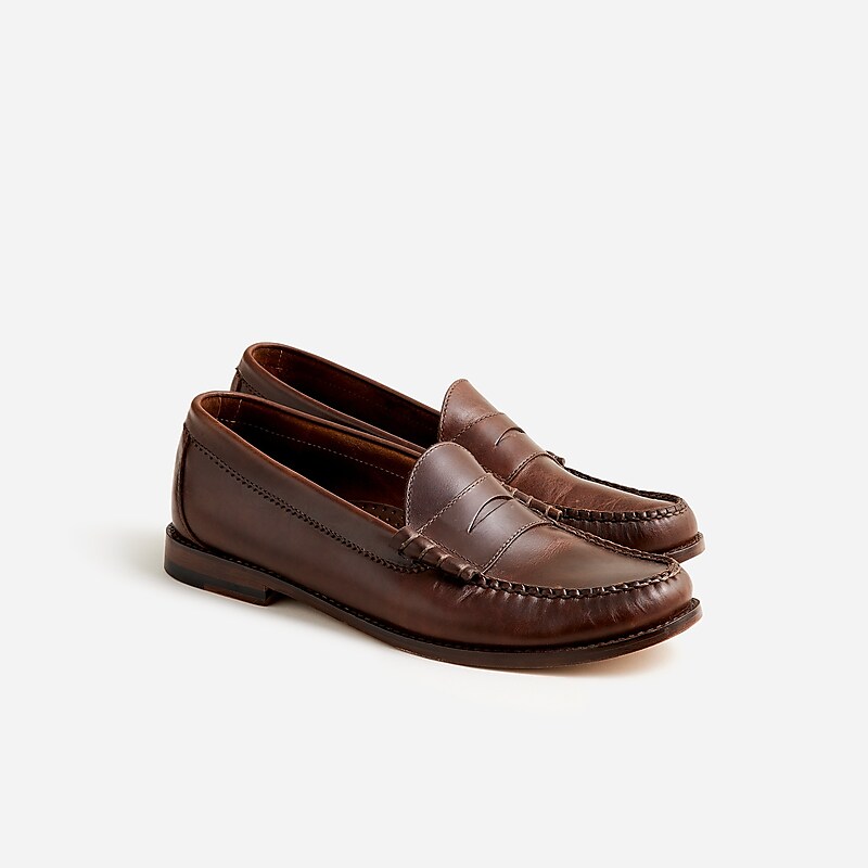 J.Crew Camden loafers with leather soles Whiskey Online | 01QFHVLAB